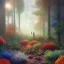 Placeholder:  pastel colors, future art , red, orange, white,brown,son, earth, wod, trees, flowers, forest wod