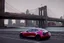 Placeholder: A Tesla 'Model 3' is parked, on the 'FDR Drive', eastern Manhattan. (CINEMATIC, WIDE ANGLE LENS, PHOTO REAL)