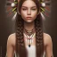 Placeholder: Native American girl, cute, beautiful, long hair, brown eyes, black hair, smiling, tan skin