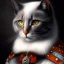 Placeholder: Portrait of a cat Rembrandt style