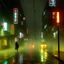 Placeholder: bee, Japanese cyber style, art by Yoji Shinkawa, artist, cold ambient, rain, fog, latex, cables, purpurin, black, decorative color lights, neon style, led lights, fog, rain, vibrant color, highly detailed, art stations, concept art, smooth, unreal engine 5, god rays, ray tracing, RTX, lumen lighting, ultra detail, volumetric lighting, 3d, finely drawn, high definition, high resolution.