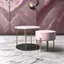 Placeholder: Light pink swirling marble texture,centered table & chair, HD 4K Unreal Engine 5 bokeh