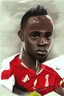 Placeholder: Sadio Mane Footballer cartoon 2d