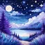 Placeholder: imagine a starry night sky filled with whimsical elements like shooting stars, and fluffy clouds. Create a design that captures the magic of a dreamy night, leaving room for coloring the sky in calming blues and purples while adding a touch of enchantment to the celestial elements.