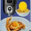 Placeholder: Airfryer and fried egg by dali