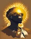 Placeholder: Black man under the sun design