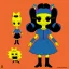 Placeholder: Wednesday Addams meets Lisa Simpson