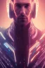 Placeholder: cyberpunk, head, men, portrai, tron