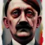 Placeholder: Photo of Adolf Hitler , beautiful face, multi-hued red hair; in the style of martine johanna, draped in flowing fabric, ignore nsfw, colorful energetic brush strokes, realistic, sharp focus, 8k high definition, insanely detailed, intricate, elegant, art by martine johanna and artgerm