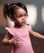 Placeholder: Rihanna toddler, full body, soft skin, dramatic lighting, hyper realistic