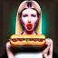 Placeholder: Ivanka trump eating a hotdog