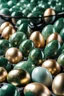 Placeholder: a carton of supermarket eggs|made of (jade gemstone:1.5) with gold veins|close-up view|interesting contrast masterpiece, best quality, detailed, realistic, 8k UHD, high quality, lifelike, precise, vibrant, absurdres,