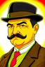 Placeholder: Draw the character of Hercule Poirot