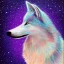 Placeholder: A magical sparkle wolf