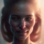 Placeholder: epic portrait of a beautiful girl with an unnaturally wide smile, horror smile, sharp focus, beautiful!, dewy skin, ethereal, painting, concept art, warm lighting, greg rutkowski