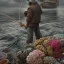 Placeholder: Insanely detailed photograph of an “arctexture plans fisherman on a dock” with intricate detailed of fishing knots, intricate embroidered clothing, hyperdetailed painting by Ismail Inceoglu Huang Guangjian and Dan Witz CGSociety ZBrush Central fantasy art album cover art,8K, hdr, romantic, mysterious, ominous, flowers, jewelry, steam,oil,cafe,street vendor,steamship,D&D