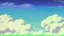 Placeholder: floating ruins of an asian village with purple sky full of stars, sunflower field, anime, high res, makoto shinkai