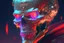 Placeholder: A glass headed skull with glowing ruby eyes wearing a futuristic uniform, 8k resolution concept art portrait by Greg Rutkowski, Artgerm, WLOP, Alphonse Mucha Boris Vallejo dynamic lighting hyperdetailed intricately detailed Splash art trending on Artstation Unreal Engine 5 volumetric lighting