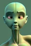 Placeholder: Humanoid aquatic, art style pixar, digital art, cinematic lighting, smooth render,monotone color,