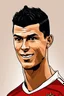 Placeholder: Cristiano Ronaldo Portuguese football player cartoon 2d