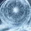 Placeholder: celestial, ice crystals, snow, icicles, reflections