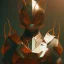 Placeholder: Armor wearing Fox, character design,ultra realistic,shiny, smooth, studio quality, octane render, Surrealism, Triadic colour scheme polaroid 100