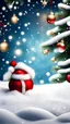 Placeholder: Christmas background for mobile, realistic, 4K,snow, small towen