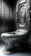 Placeholder: A throne an oil painting made of gold
