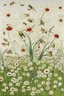 Placeholder: A white field with flies designed in German folk art painted by Raymond Duchamp-Villon