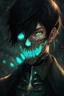 Placeholder: fantasy art, male, young elf, noble, mask, pale skin color