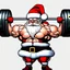 Placeholder: Strong santa illustration