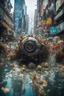 Placeholder: Junkpunk, , city underwater, macro photography,