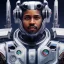 Placeholder: cosmos masterpiece, humanoid cyborg robot, sango fantasy, fantasy magic, sharp focus, illustration, highly detailed, digital painting, concept art, matte, artgerm and paul lewin and kehinde wiley, full figure, fit in board, cyber punk, pretty accurate hands face fingers, natural aye, fit within portrait