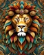 Placeholder: Beautiful león colorful art Deco, full body, amazing artwork, hyper detailed, ultra maximalist quality, 12k