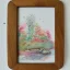 Placeholder: exquisite whimsical woodland watercolor, whimsical frame, cute, adorable, linen and wood backdrop