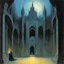 Placeholder: [Vampire art by Zdzisław Beksiński: dungeon and dragons module B3] palace of the silver princess, by Tom Moldvay and Jean Wells (1981) introduction module for characters levels 1-3