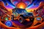 Placeholder: Jeep Car Psychedelic African Flat Surreal DMT Dimension with vibrant and kaleidoscopic visuals, otherworldly landscapes, intricate geometric patterns, ethereal beings, cosmic energy, glowing fractals, immersive depth of field, cinematic lighting, masterful digital painting by Alex Grey and Android Jones, 8k resolution,