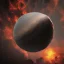 Placeholder: Dark volcanic planet