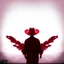 Placeholder: angels with burgundy wings