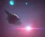 Placeholder: spaceship, asteroid, nebula, red, blue