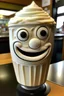 Placeholder: Milkshake with a face