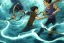 Placeholder: Percy Jackson fighting medusa