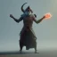 Placeholder: franz frazetta style, old wizard casting fireball, diablo like