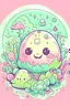 Placeholder: pastel image for a t shirt design with cute messege