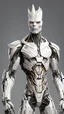 Placeholder: A realistic white groot in a titanium cybernetic suit, detalhado, designe perfeito, alta qualidade arestas perfeitas e simetricas ::n_desenho de estilo, Low-quality imperfection, boneco, game, anime