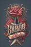 Placeholder: rose mit rasiermesser, haarschneidemaschine und diamant über schriftzug,firmenlogo für friseur barber, name soll SAMO THE BARBER sein, high quality, logo, graffitidesign, symmetrisch, 4k, retro, gentleman