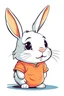 Placeholder: conejo con camisa caricatura DE PERFIL