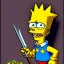 Placeholder: Bart Simpson meets Wednesday Addams