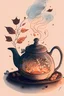 Placeholder: Cozy vibes drawing art tea pot