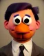 Placeholder: Waist up Portrait, Donald trump muppet, Sesame Street style, retro style, unreal engine 5, god lights, ray tracing, RTX, lumen lighting, ultra detail, volumetric lighting, 3d.